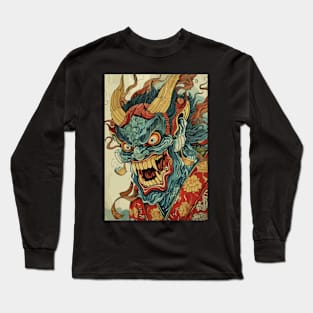 A Japanese Demon Oni Art Long Sleeve T-Shirt